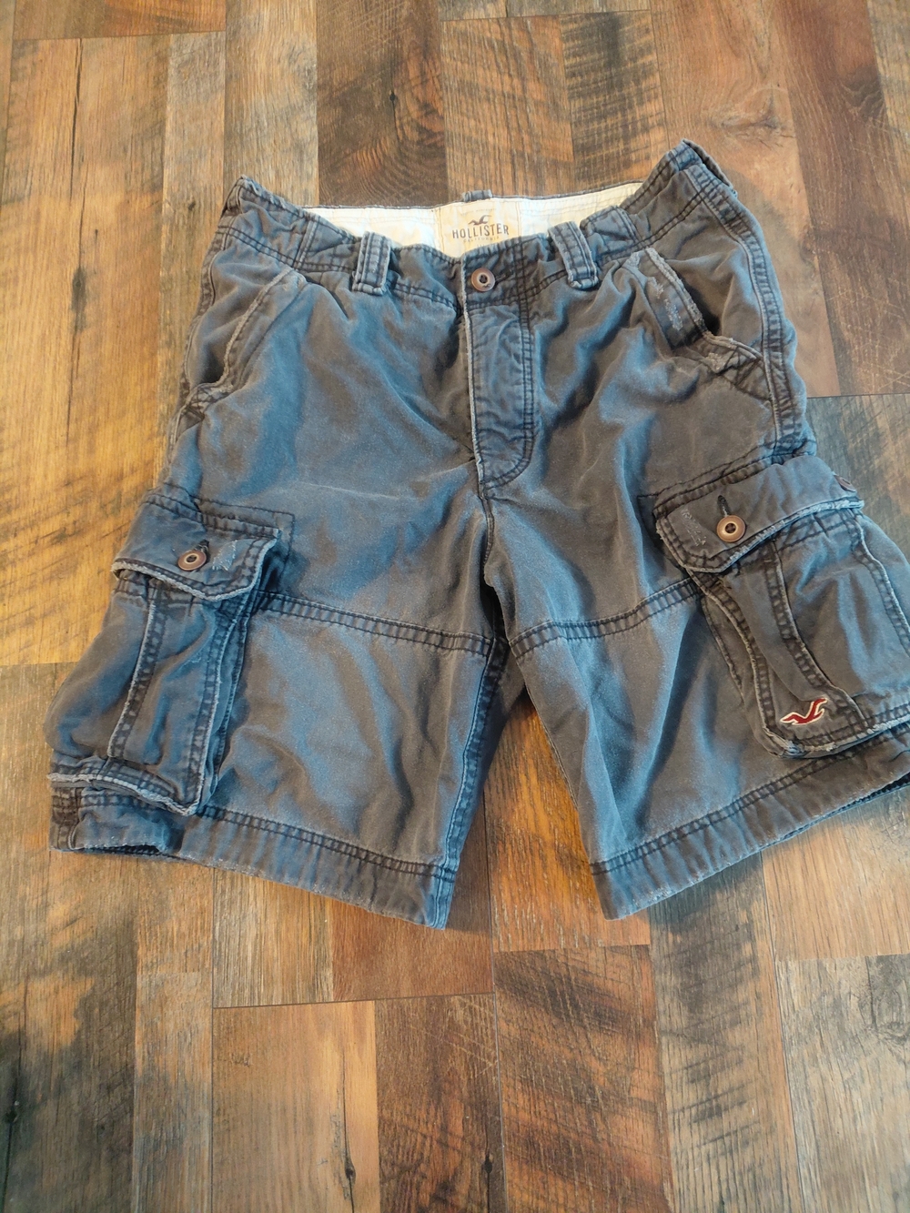 Hollister Men's Gray Cargo Shorts